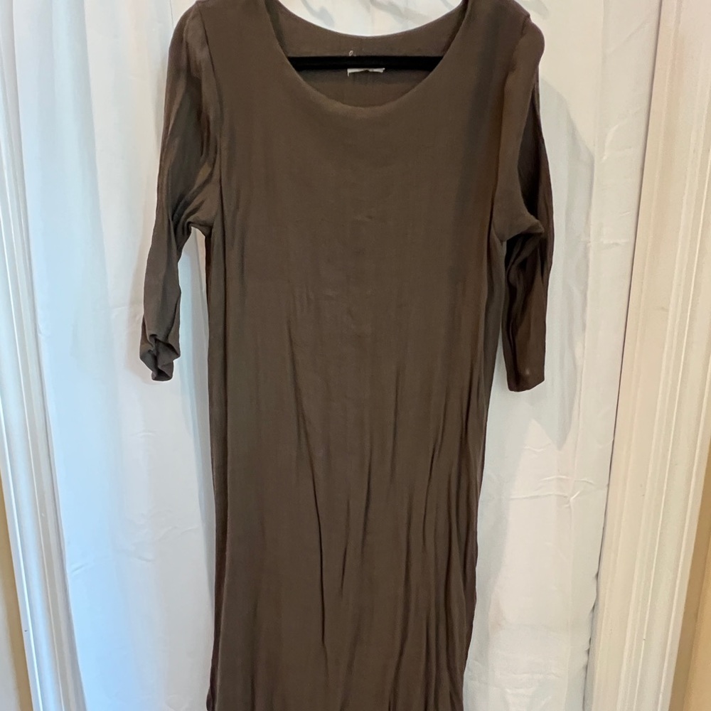 Anself size XL 2 layer brown & beige dress